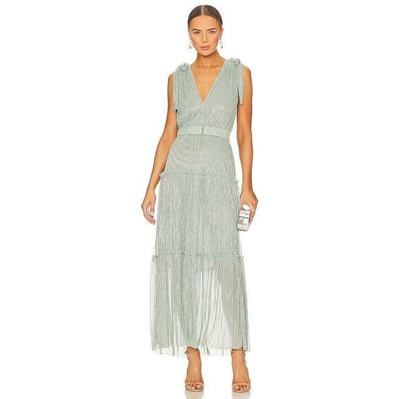 Sabina Musayev X Revolve Sleeveless Helena Dress in Sage Size M - Picture 1 of 10